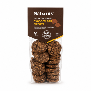 Natwins Chocolate Negro 200g caja 10 U