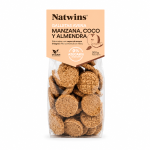 Natwins Manzana, coco y almendra 200g caja 10 U